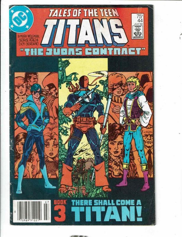 Tales Of The Teen Titans # 44 FN DC Comic Book 1st Nightwing Deathstroke RJ3