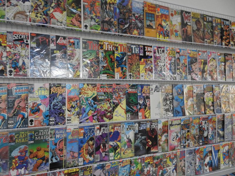 Huge Lot 160+ Comics W/Thor, Justice League, Teen Titans+ Avg VF- Condition!