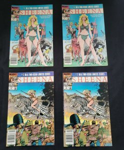 SHEENA 4PC (VF) ISSUES #1-2, TWO-ISSUE LIMITED SERIES, PROLOGUE 1984-85