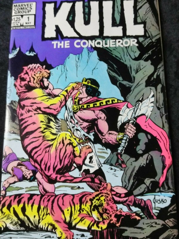 Kull the Conqueror #1 Vol 1 and #1 Vol 3 Jusko cover Buscema cover