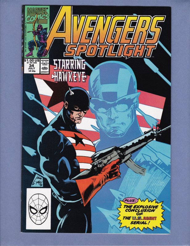 Avengers Spotlight #34 NM- Marvel 1990