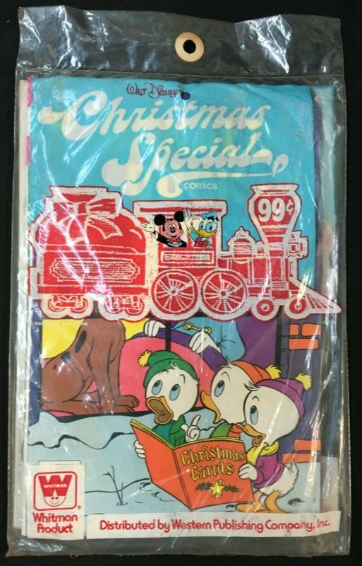 WHITMAN DISNEY CHRISTMAS COMICS 3 PACK 1970'S  HARD TO FIND, RARE!