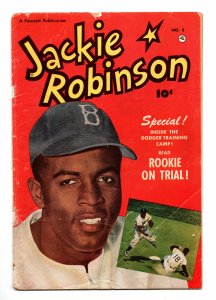 JACKIE ROBINSON #05 (1951) PHOTO COVER | GOLDEN AGE | $.10 COVER | FR/GD