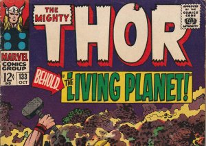 Thor(vol. 1)#133  1xt appearance of Ego The Living Planet !