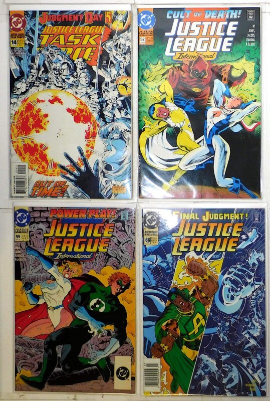 Justice League Lot of 4 #52, 59, 66, Task Force 14 (1993) DC Comics 1st Print