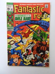 Fantastic Four #89 VG+ condition bottom staple detached from cover