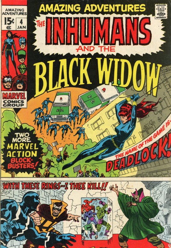 Amazing Adventures #4 (1971)Black Widow Comic Book VG 4.0