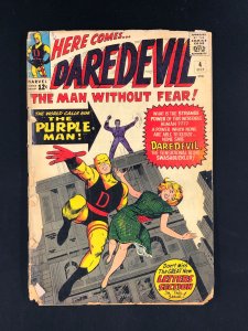 Daredevil #4 (1964) FR/GD 1st Purple Man!