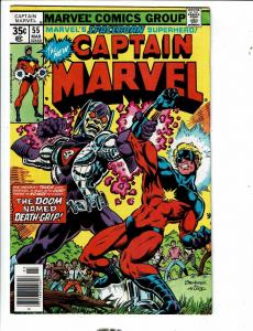 Captain Marvel # 55 VF Marvel Comic Book Avengers Hulk Thor Iron Man Vision J289