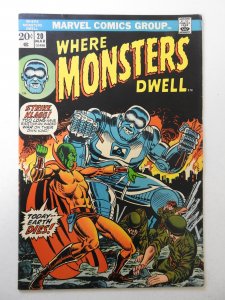 Where Monsters Dwell #20 (1973) FN+ Condition! overspray