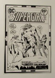 1973 SUPERGIRL #7 Cover Acetate Production Art 8.25x11.75 FVF 7.0 Zatanna