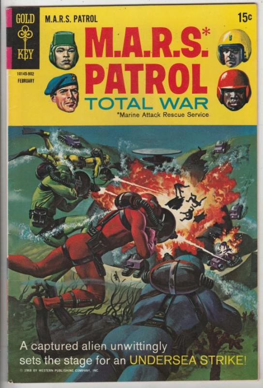 M.A.R.S. Patrol Total War #8 (Feb-69) VF/NM High-Grade M.A.R.S. (Sgt. Joe Str...