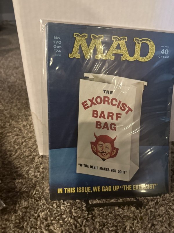 Vintage Mad Magazine - No. 170 Oct '74 Exorcist Issue