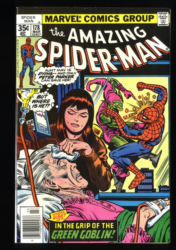 Amazing Spider-Man #178 NM- 9.2 Off White Green Goblin Appearance!