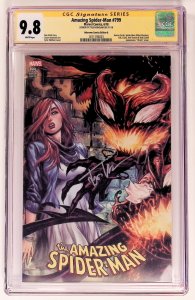 The Amazing Spider-Man #799 (2018) CGC 9.8 Unknown Comics Ed. B, signed Kirkham!