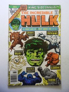 The Incredible Hulk Annual #5 (1976) VG Condition