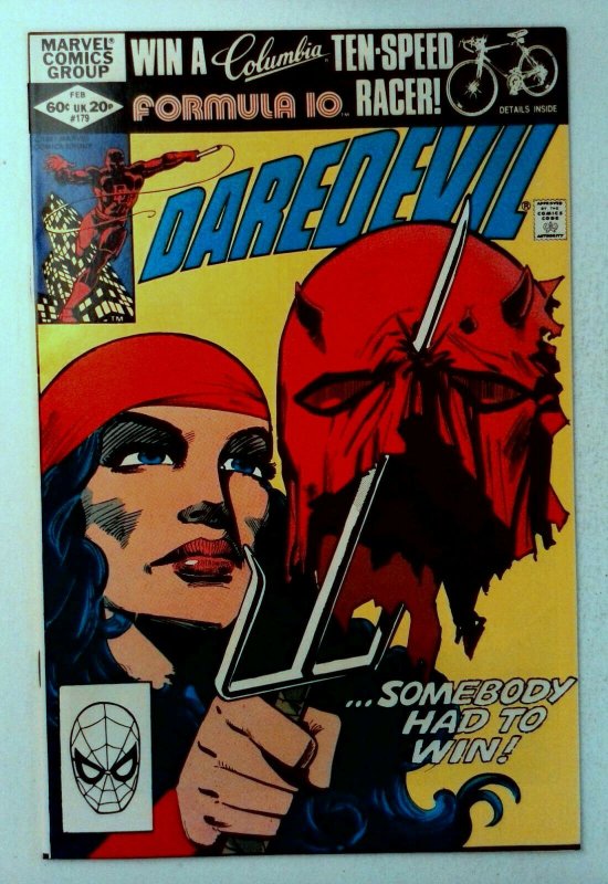 Daredevil #179 Marvel 1982 NM- Bronze Key Cover Frank Miller Elektra Comic Book