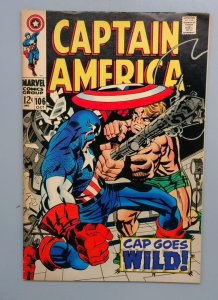 Captain America #106 FN+ Lmd Captain America Marvel 1968