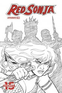 RED SONJA (2018 D. E.) #8 VARIANT 1:20 CONNER B&W INCV PRESALE-09/11