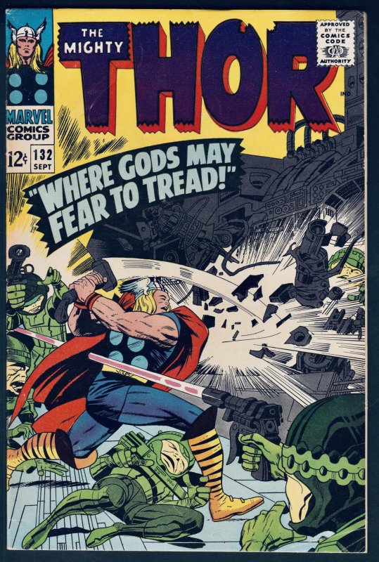 Thor #132 (1966) 1st Ego The Living Planet. VF+