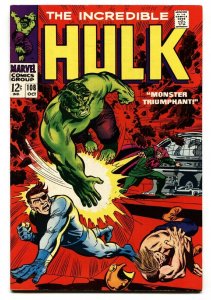 INCREDIBLE HULK #108  SEVERIN-TRIMPE ART MARVEL 1968 VF