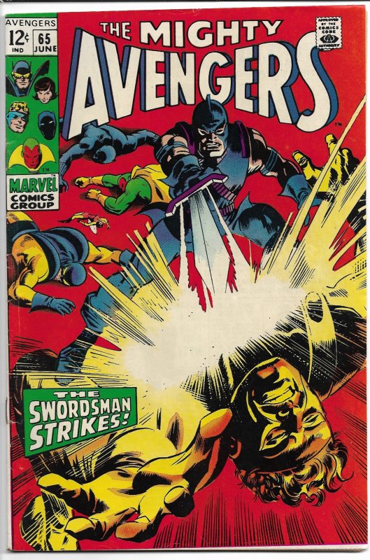 The Avengers #65 (1969) FN
