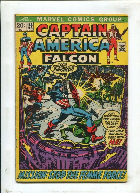 Captain America #146 - 1st Sal Buscema (4.5/5.0) 1972