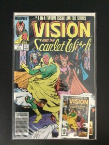 The Vision and the Scarlet Witch #1 (1985) w/ Cover Card NM-NM+