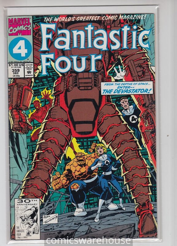 FANTASTIC FOUR (1961 MARVEL) #359 FN/VF A16822