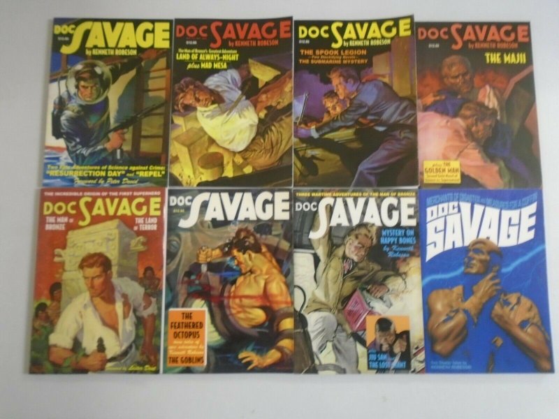 Doc Savage TPB lot 8 different titles avg 7.0 FN VF