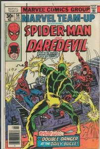 Marvel Team-Up #56 ORIGINAL Vintage 1977 Spiderman Daredevil Electro
