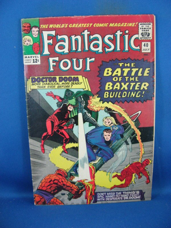 FANTASTIC FOUR 40  VG F  1965 DR DOOM