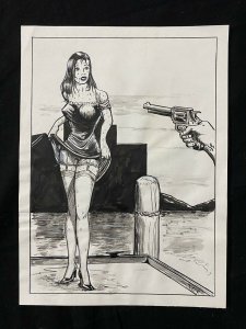 Senorita Rio Pin Up by Tom O'Reilly - docks