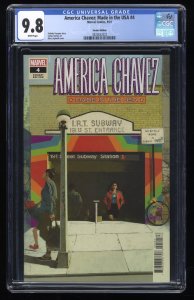 America Chavez: Made in the USA #4 CGC NM/M 9.8 White Pages Aspinall Variant