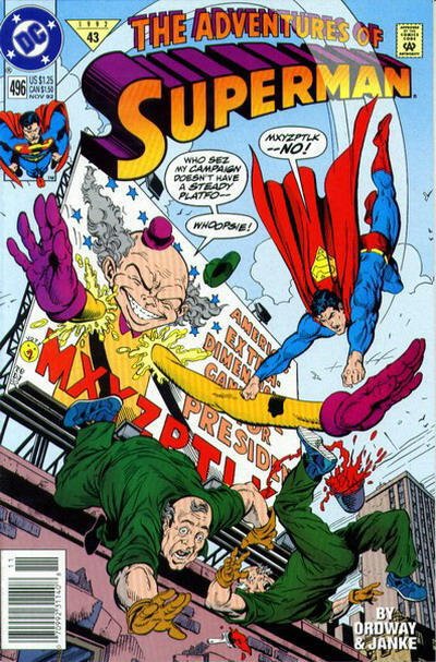 Adventures of Superman #496 (Newsstand) FN ; DC | Doomsday Cameo