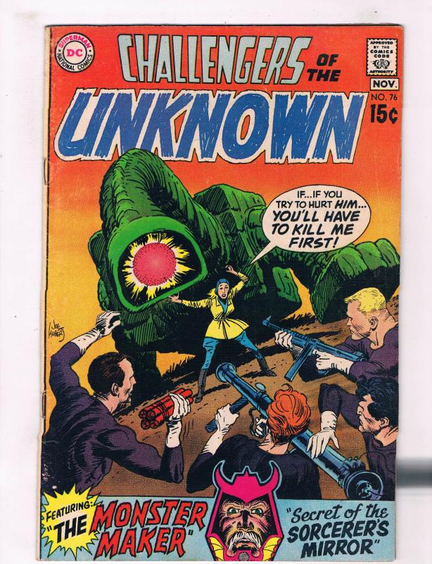 Challengers Of The Unknown #76 VF DC Comics Comic Book DE26