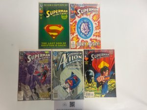 5 Superman DC Comic Books # 0 665 668 687 687 Batman Wonder Woman Robin 8 JS27