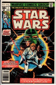 Star Wars #1 Second Print 30-Cent Cover (1977) 7.5 VF-