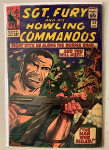 Sgt. Fury Howling Commandos #23 Marvel (3.5 VG-) Fury in Burma (1965)