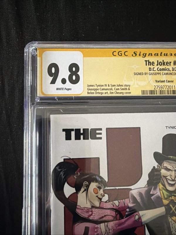 The Joker #11  CGC 9.8 Gold Signed Giuseppe Camuncoli