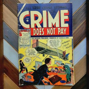 CRIME DOES NOT PAY #134 Solid VG 1954 SCARCE Golden Age 10-cent Cover Pre-Code