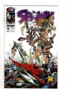 Spawn # 9 NM 1st Print Image Comic Book Angela Todd McFarlane Clown Violato J513