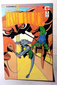 Fish Police #10 (1988) Comico Comics The Fish Police 1st Print Comic Book