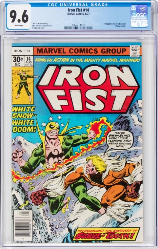 Iron Fist #14 (Marvel, 1977) CGC NM+ 9.6 White pages.