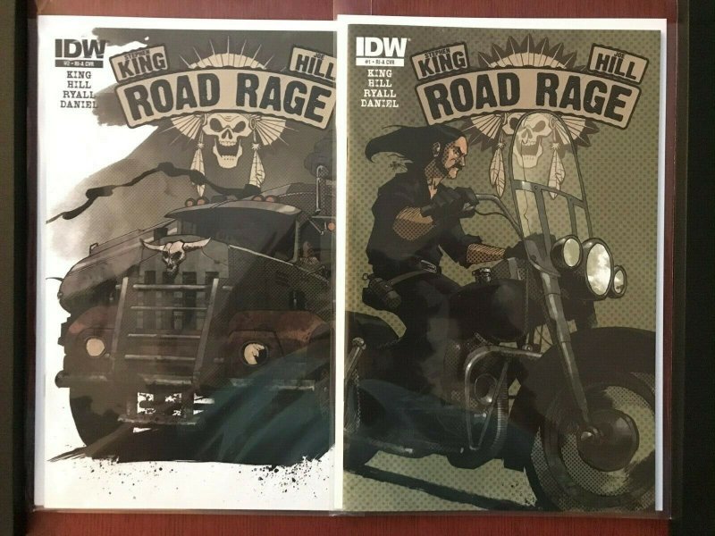 Road Rage #1,2 (IDW, 2012) 1:10 Variant Stephen King & Joe Hill HBO MAX