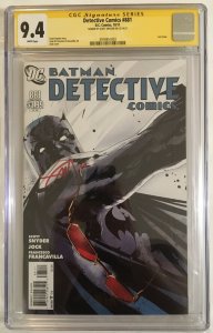 FINAL VOLUME 1 ISSUE Detective Comics Batman #881 CGC 9.4 NM SIGNED Black Mirror