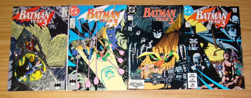 Batman: Year 3 #1-4 VF/NM complete story GEORGE PEREZ/wolfman 436 437 438 439