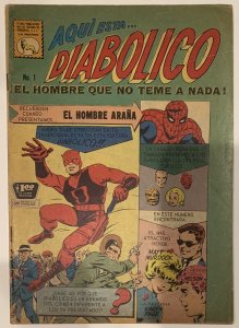 (1966) DIABOLICO (Daredevil) #1 La Prensa Mexico Foreign Edition! Marvel key!