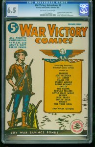 War Victory Adventures #1-CGC 6.5 2nd Highest Graded -Southern States 1197194004