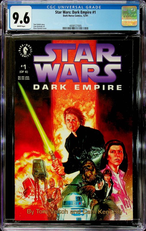 Star Wars: Dark Empire #1  (1991) - CGC 9.6 Cert#4008127005